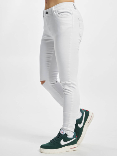 Urban Classics / Straight fit jeans Ladies Cut Knee in wit
