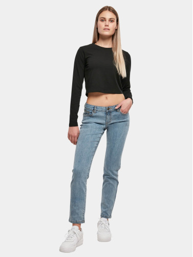 Urban Classics / Straight fit jeans Ladies Low Waist Straight Denim in blauw