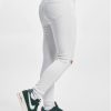 Urban Classics / Straight fit jeans Ladies Cut Knee in wit