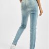 Urban Classics / Slim Fit Jeans Ladies High Waist in blauw