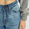 Urban Classics / Straight fit jeans Ladies High Waist in blauw