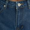 Missguided / Straight fit jeans Petite Thigh Knee Slit in blauw