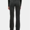Urban Classics / Straight fit jeans Ladies Highwaist Straight Slit Denim in zwart