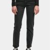 Urban Classics / Straight fit jeans Ladies Low Waist Straight Denim in zwart