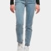 Urban Classics / Straight fit jeans Ladies Low Waist Straight Denim in blauw