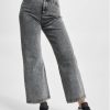 Freddy / Loose fit jeans High Waist Wide Leg - Washed Denim in grijs