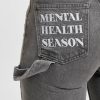 PEGADOR / Loose fit jeans Wabanda Wide Zip Loose Fit in grijs